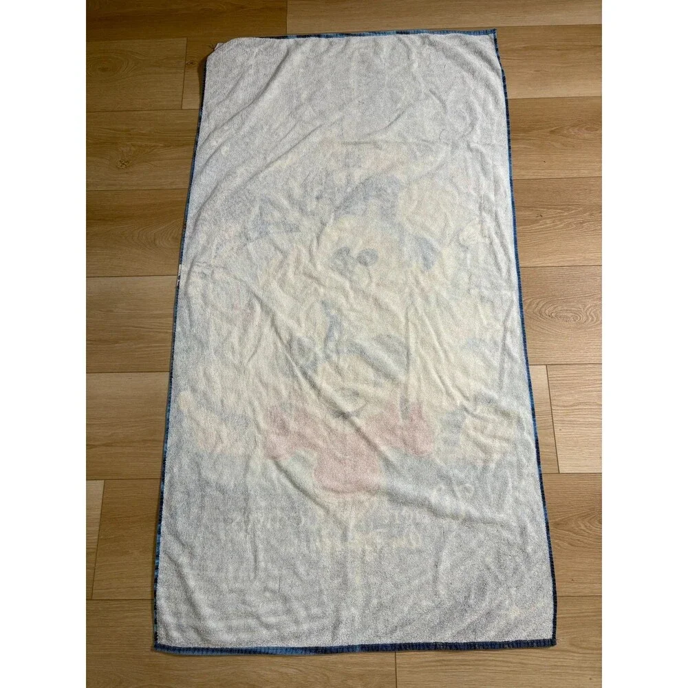 Vintage Disney Sorcerer Mickey Where Magic Lives Beach Towel 100% Cotton